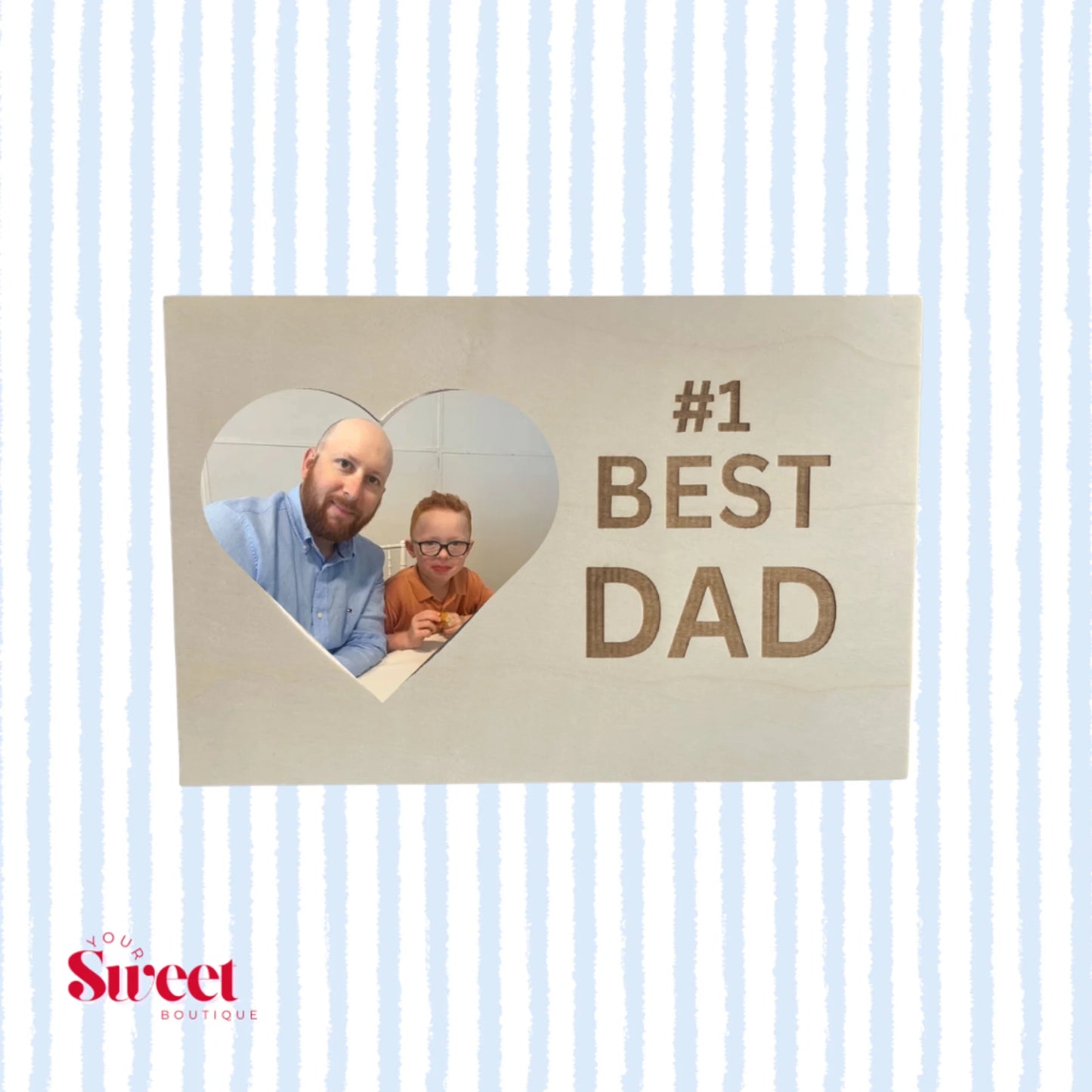 Father's Day Heart Shaped Photo Frame