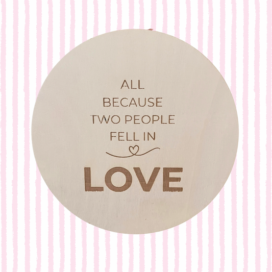 Fell In Love Hanging Sign