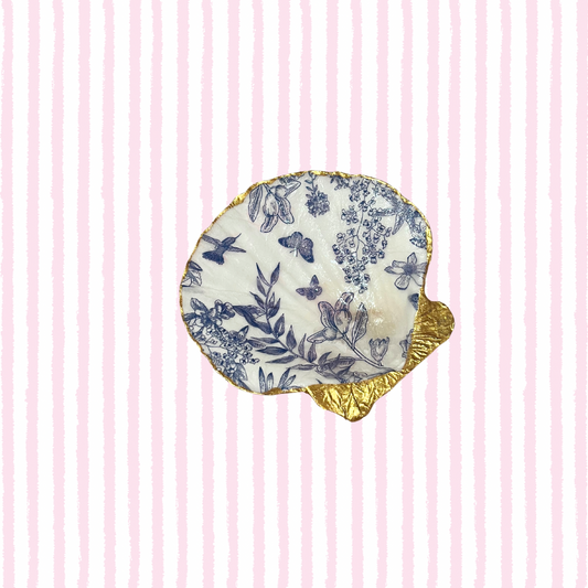 Blue/White Floral Trinket Dish