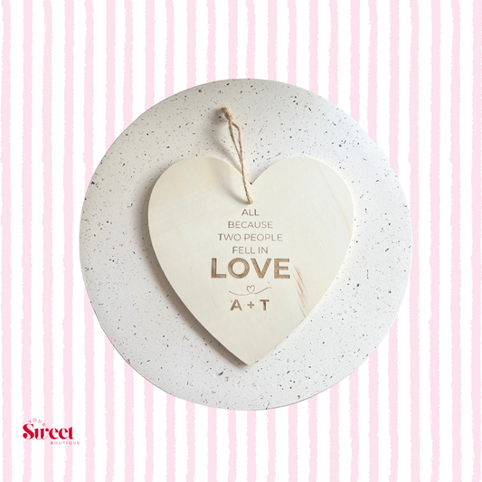 Hanging Heart Plaque