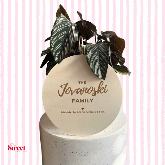 Hanging Circle Plaque