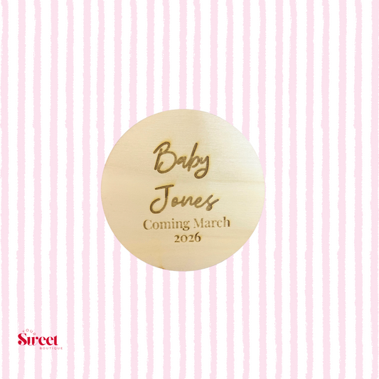 Pregnancy Announcement Plaque